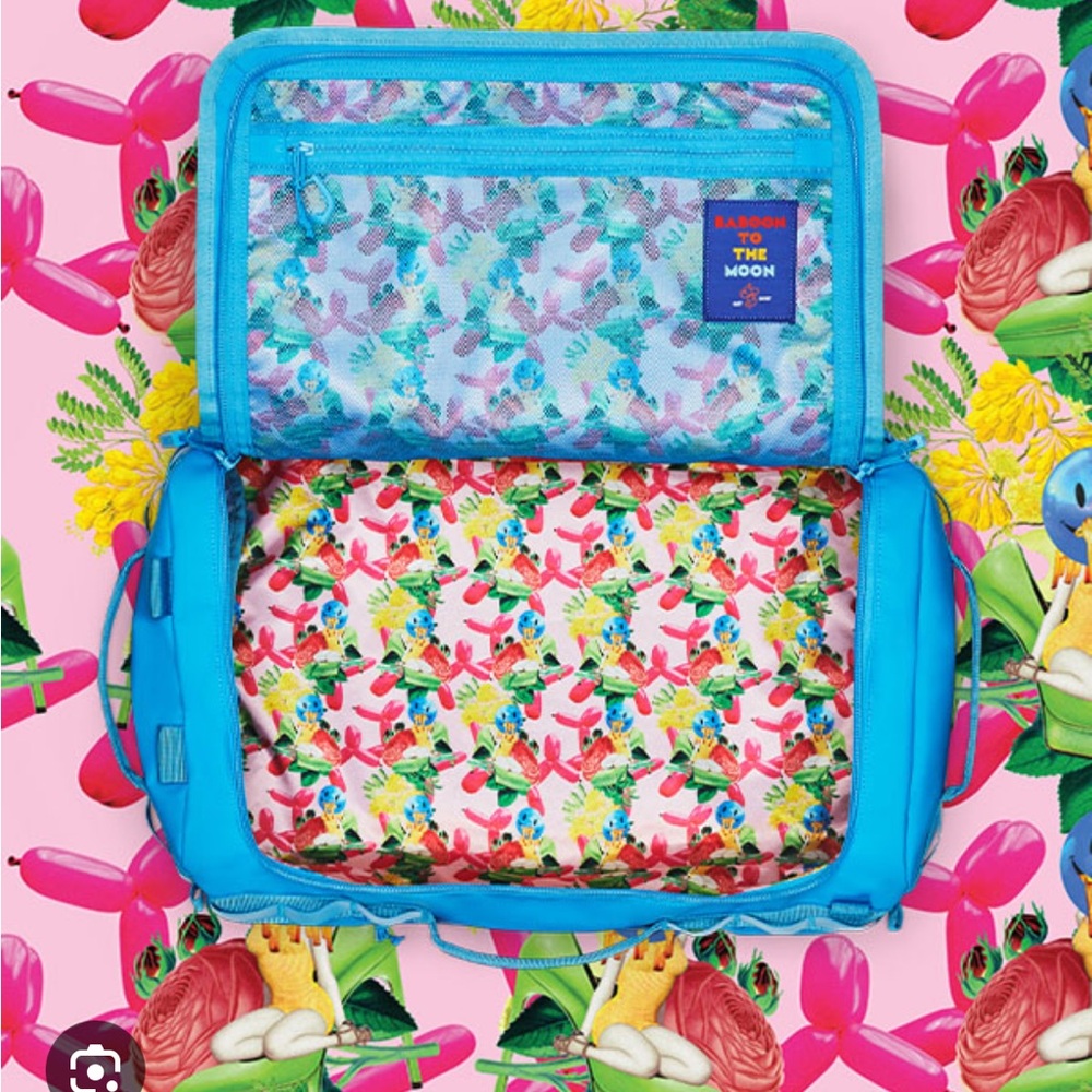 Baboon to the Moon- Mini Go Bag (32 ml) - Malibu BLUE spaghetti confetti